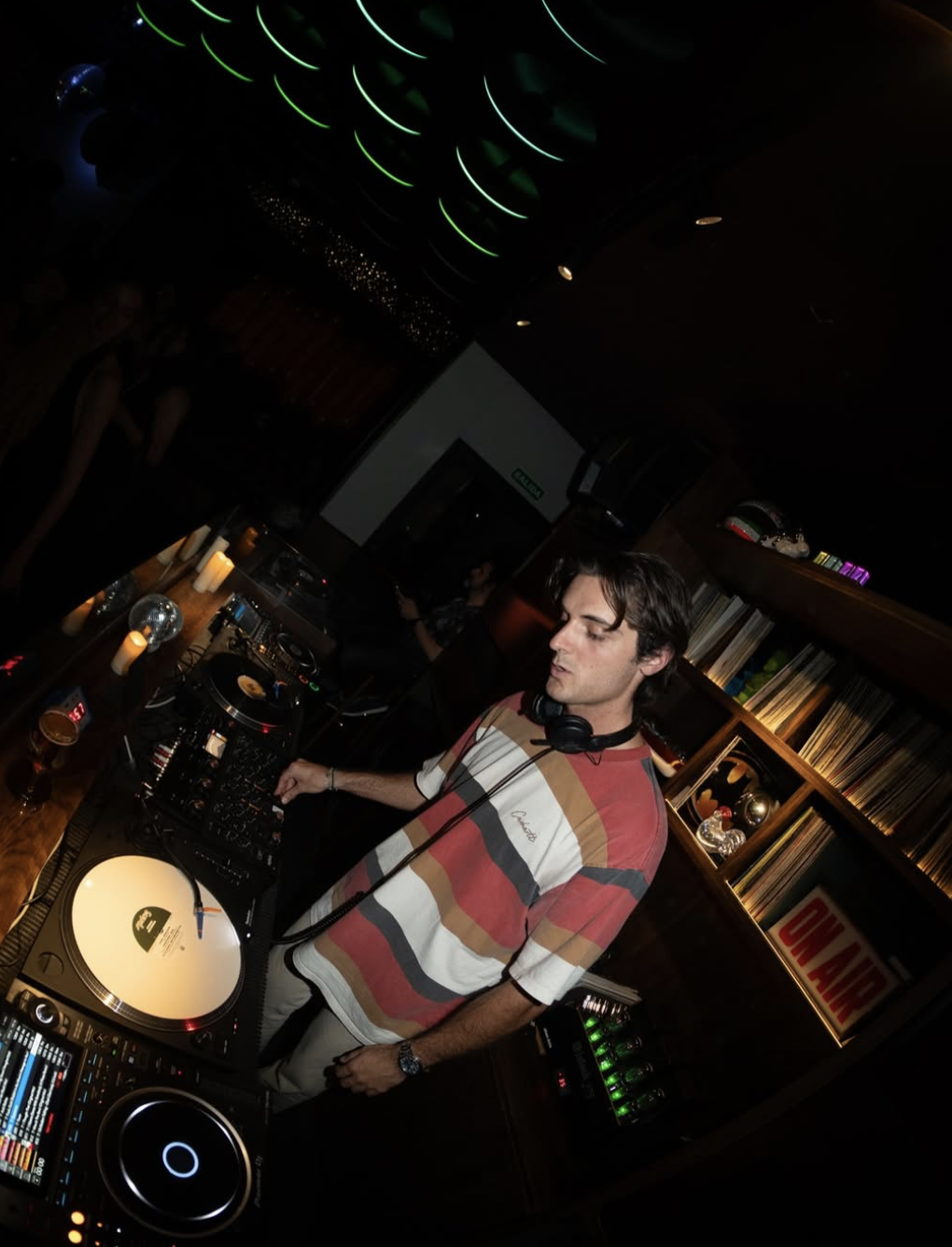 DJ performing on vinyl